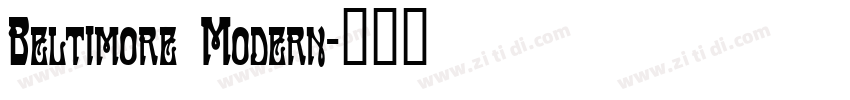 Beltimore Modern字体转换